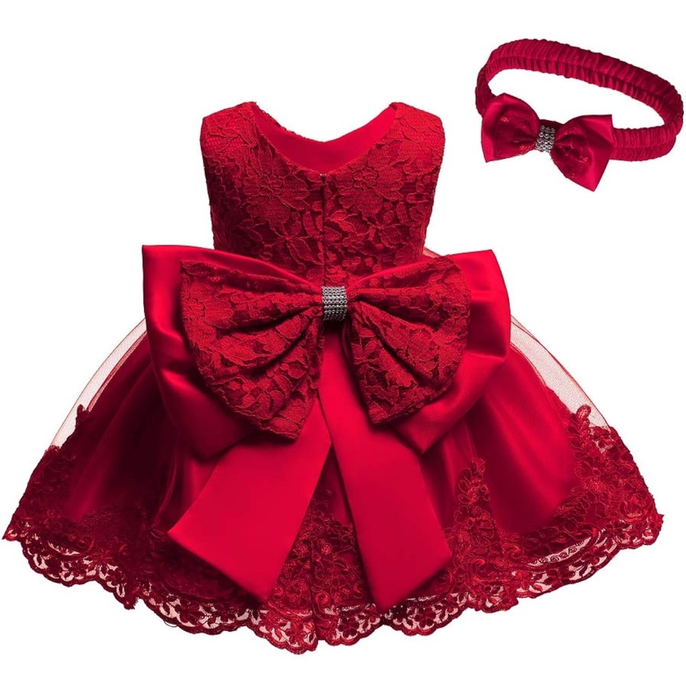 Red 3-6 months Christmas Dress